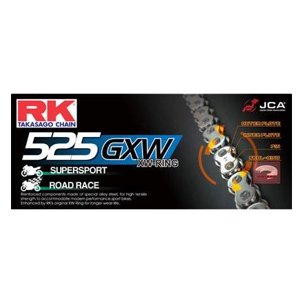 58525GXW.036 CHAINE RK 525GXW 036 MAILLONS avec Attache à River. Chaine RK Racing Chaine 