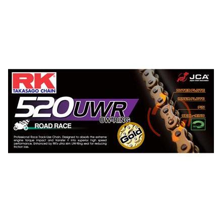 58GB520UWR.128 CHAINE RK GB520UWR 128 MAILLONS avec Attache à River. Chaine RK Racing Chaine 