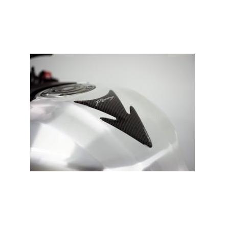 PR01.001 Protège Réservoir Mini fleche marquée "Racing" Look Carbone Format : 95 x 150 mm Protège Réservoir OneDesign 