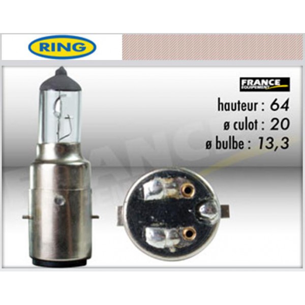 Ampoule BA20D 12V 35/35W HALOGENE Sdt et Code europ FP MOTO
