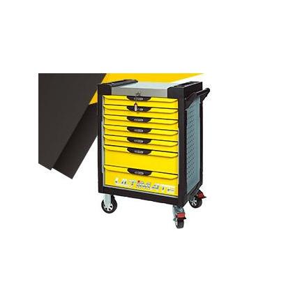 KS.814.0007 Servante ULTIMATE grise et jaune, 7 tiroirs xxx Info KS Tools 