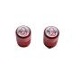 3890 BOUCHON DE VALVE VICMA TO COOL MOLETE ROUGE (PAIRE) xxx Info VICMA 