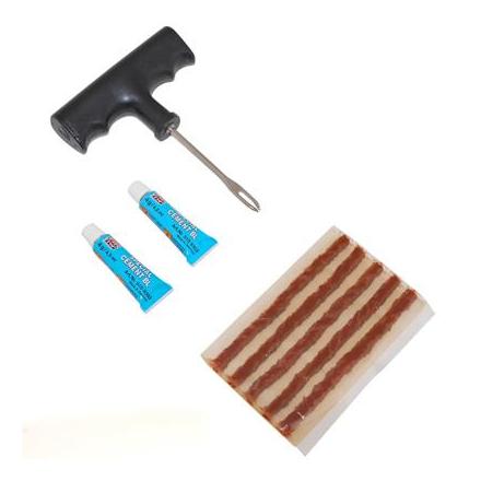 8285 NECESSAIRE REPARATION PNEU TIP TOP TRESSES (5 TRESSES 100MM + 2 DISSOLUTIONS 4g + OUTIL) (4004558) xxx Info TIP TOP 