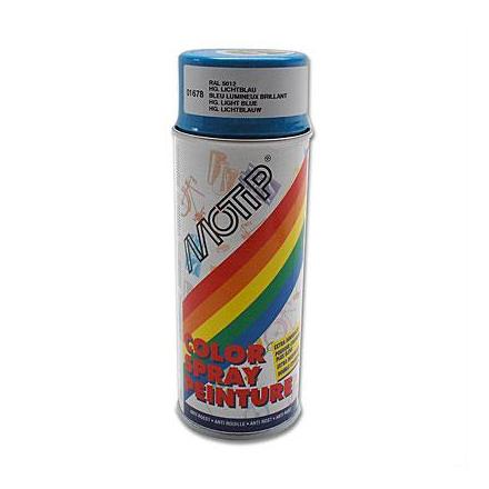 4598 BOMBE DE PEINTURE MOTIP GLYCERO BRILLANT BLEU LUMINEUX spray 400ml (01678) xxx Info MOTIP 