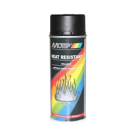 4612 BOMBE DE PEINTURE MOTIP PRO HAUTE TEMPERATURE NOIR spray 400ml (04031) xxx Info MOTIP 