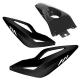 3568 COQUE AR SCOOT BCD POUR MBK 50 NITRO 1997>2012-YAMAHA 50 AEROX 1997>2012 NOIR (XTREME AVEC DOSSERET, 3 PIECES) xxx Info BCD