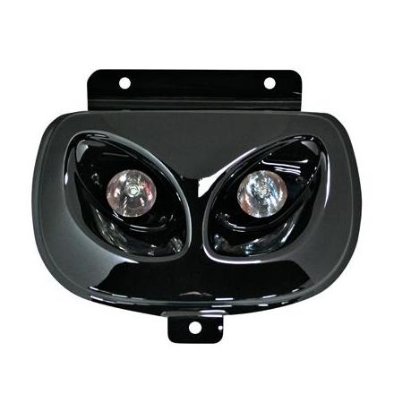 3580 DOUBLE OPTIQUE SCOOT BCD POUR MBK 50 BOOSTER 1990>2003-YAMAHA 50 BWS 1990>2003 NOIR ** xxx Info BCD 