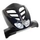 3601 TABLIER AV SCOOT BCD POUR MBK 50 STUNT-YAMAHA 50 SLIDER XTREME AVEC DOUBLE OPTIQUE NOIR ** xxx Info BCD 
