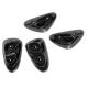 3633 PAD SCOOT BCD POUR MBK 50 STUNT-YAMAHA 50 SLIDER NOIR (4 PIECES) xxx Info BCD 