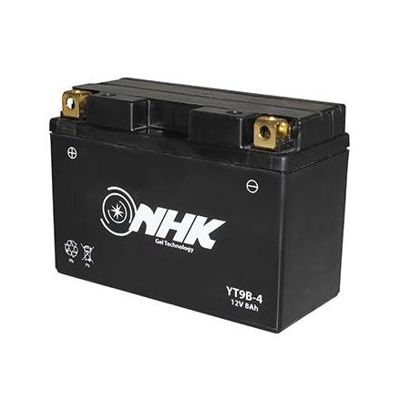 33395 BATTERIE 12V 8 Ah YT9B-4 NHK SANS ENTRETIEN GEL PRET A L'EMPLOI (Lg151xL70xH105) (QUALITE PREMIUM) NHK BATTERIES