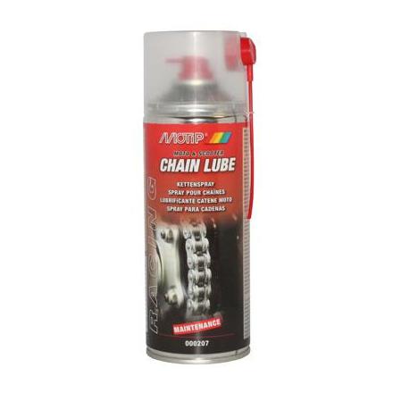 33589 GRAISSE A CHAINE MOTIP RACING CHAIN LUBE (AEROSOL 400ml) xxx Info MOTIP 