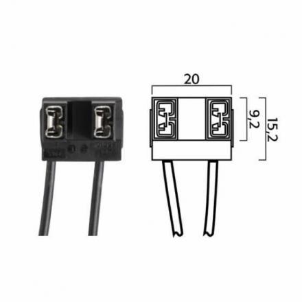 RM.246472070 Fiche pour ampoules H7 avec cables Ampoules & Lampes 