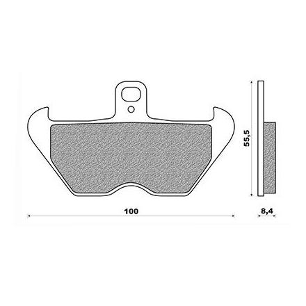 134474 PLAQUETTE DE FREIN NEWFREN POUR BMW K 1100 LT AV, K 1100 RS AV, R 1100 GS AV, R 1100 S AV, K 1200 LT AV, K 1200 RS AV (FD