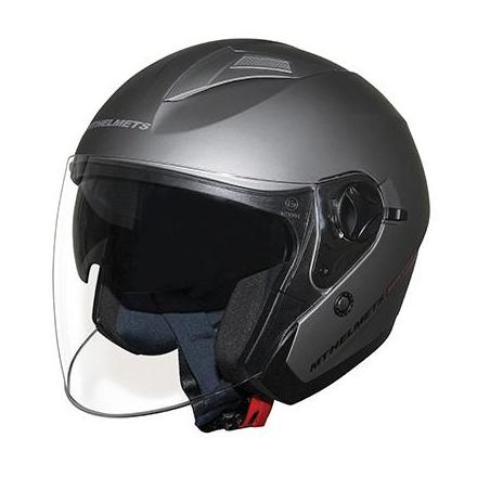 126402 CASQUE JET MT BOULEVARD SV DOUBLE ECRANS GRIS TITANIUM MAT XS xxx Info MT 