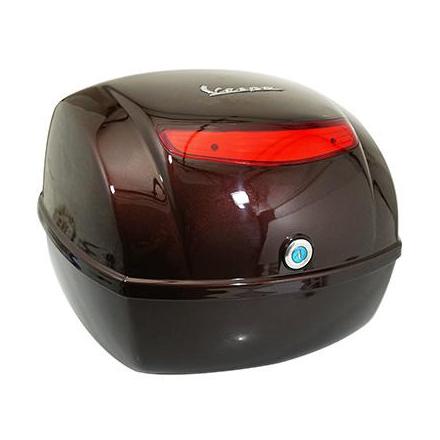 104337 KIT TOP-CASE (LIVRE AVEC PLATINE-SANS PORTE BAGAGE) ORIGINE PIAGGIO VESPA 50-125 LX TOURING 2010> MARRON 112-A -605524M