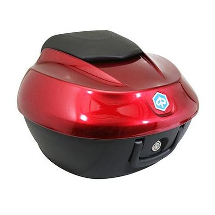 106232 TOP-CASE 36LT ORIGINE PIAGGIO 300-400 MP3 2008>2014, 500 MP3 2010>2013 TOURING ROUGE 849-A (SANS PORTE BAGAGE) -672459T0