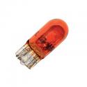 AMPOULE-LAMPE 12V 5W NORME W5W CULOT W2,1x9,5D WEDGE ORANGE (COMPTEUR ET CLIGNOTANTS) (BOITE DE 10) -FLOSSER-