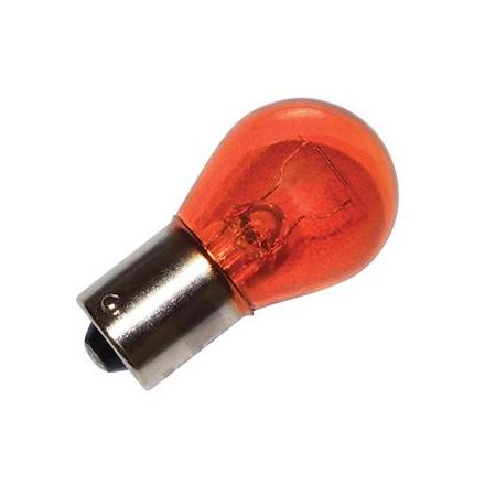 124656 AMPOULE-LAMPE 12V 21W NORME PY21W CULOT BAU15S STANDARD ERGOTS DECALES ORANGE (CLIGNOTANT) (VENDU A L'UNITE) -FLOSSER- x