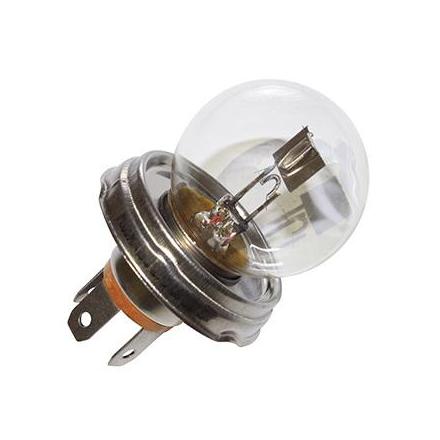 124649 AMPOULE-LAMPE 12V 45-40W NORME R2 CULOT P45T STANDARD BLANC (PROJECTEUR) (VENDU A L'UNITE) -FLOSSER- xxx Info FLOSSER 