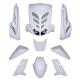 108390 CARROSSERIE SCOOT BCD POUR MBK 50 STUNT-YAMAHA 50 SLIDER BLANC (WHITE OUT, 9 PIECES) ** xxx Info BCD 