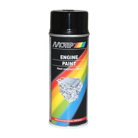 134171 BOMBE DE PEINTURE MOTIP PRO MOTEUR NOIR BRILLANT spray 400ml (04092) xxx Info MOTIP 