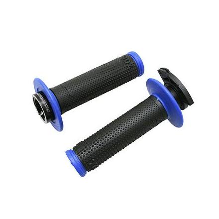 151657 REVETEMENT POIGNEE PROGRIP OFF ROAD 708 TRIPLE DENSITE NOIR-BLEU 115mm (AVEC LOCK ON - LIVRER AVEC 5 EMBOUTS) (PAIRE) (CR