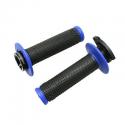 REVETEMENT POIGNEE PROGRIP OFF ROAD 708 DOUBLE DENSITE NOIR-BLEU 115mm (AVEC LOCK ON - LIVRER AVEC 5 EMBOUTS) (PAIRE) (CROSS-MX)