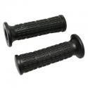 REVETEMENT POIGNEE DOMINO CYCLO-SCOOT 1990 NOIR 122mm CLOSED END (PAIRE) -DOMINO ORIGINE-