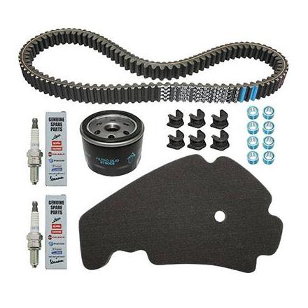 155503 KIT ENTRETIEN MAXISCOOTER ORIGINE PIAGGIO 500 MP3 2010>, 500 BEVERLY 2005>, 500 X10 2012>-GILERA 500 FUOCO 2007> (AVEC GU