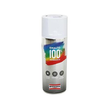 152578 BOMBE DE PEINTURE AREXONS ACRYLIQUE 100 BLANC MAT spray 400 ml (3651) xxx Info MALOSSI 