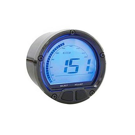 152550 COMPTE TOURS KOSO DIGITAL DL-02R NOIR 0 A 20 000 TRS + THERMOMETRE 0 A 250°C + HORLOGE xxx Info KOSO 