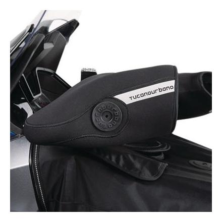 154096 MANCHON MOTO-MAXISCOOTER TUCANO NEOPRENE UNIVERSEL POUR GUIDON AVEC STABILISATEURS ET INTERRUPTEURS (AVEC DOUBLURE THERMI