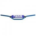 GUIDON MOTO STAR BAR CROSS MX-ENDURO ALU 2014 T6 DIAM 22,2mm L800mm H86mm BLEU AVEC BARRE DE RENFORT