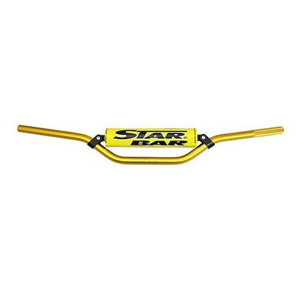 154317 GUIDON MOTO STAR BAR CROSS MX-ENDURO ALU 2014 T6 DIAM 22,2mm L800mm H86mm OR AVEC BARRE DE RENFORT xxx Info ARTEK 