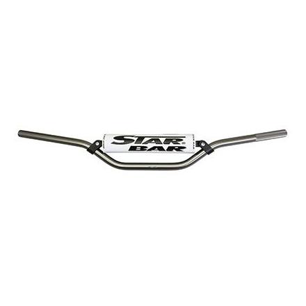 154319 GUIDON MOTO STAR BAR CROSS MX-ENDURO ALU 2014 T6 DIAM 22,2mm L800mm H86mm TITANE AVEC BARRE DE RENFORT xxx Info ARTEK 