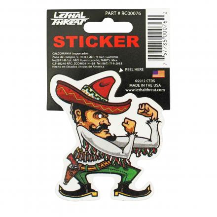 143366 AUTOCOLLANT-STICKER LETHAL THREAT FIGHTING MEXICAN (7x11cm) (RC00076) xxx Info LETHAL THREAT 