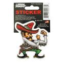 AUTOCOLLANT-STICKER LETHAL THREAT MINI VILAIN MEXICAIN BAGARRE (60x80mm)