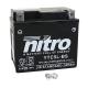 125743 BATTERIE 12V 5 Ah YTC5L-BS NITRO SANS ENTRETIEN GEL PRET A L'EMPLOI (Lg120xL71xH91) NITRO BATTERIES