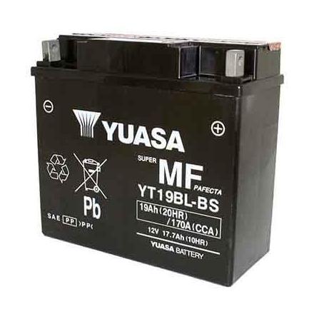 125471 BATTERIE 12V 19 Ah YT19BL-BS YUASA MF SANS ENTRETIEN (Lg186xL82xH171) YUASA BATTERIES