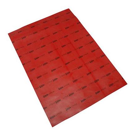 125666 FEUILLE TOILE DE MEMBRANE CYCLO ADAPTABLE SOLEX ROUGE (210x300 mm) SELECTION P2R- P2R (Motorisé) Pompe à essence