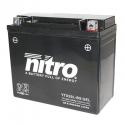 BATTERIE 12V 18 Ah NTX20L NITRO SLA SANS ENTRETIEN PRETE A L'EMPLOI (Lg175xL87xH155mm) (EQUIVALENT YTX20L-BS - AGM - GEL)