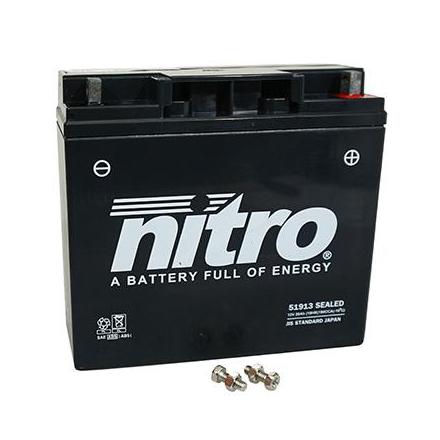 125787 BATTERIE 12V 18Ah SLA1218 NITRO SANS ENTRETIEN GEL PRET A L'EMPLOI (Lg181xL77xH167) NITRO BATTERIES