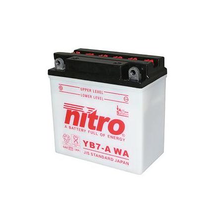 125771 BATTERIE 12V 8 Ah YB7-A NITRO AVEC ENTRETIEN (Lg137xL75xH134) NITRO BATTERIES