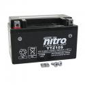 BATTERIE 12V 8,6 Ah NTZ10S NITRO SLA SANS ENTRETIEN PRETE A L'EMPLOI (Lg150xL87xH93mm) (EQUIVALENT YTZ10S - AGM - GEL)