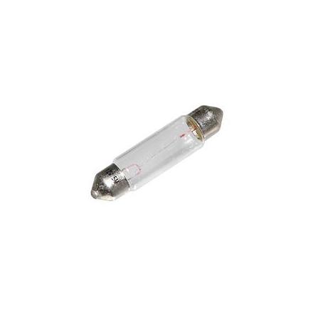 133681 AMPOULE-LAMPE 12V 5W NORME C5W CULOT SV 8.5-11X40 NAVETTE BLANC (FEU DE POSITION) (VENDU A L UNITE) -FLOSSER- xxx Info 