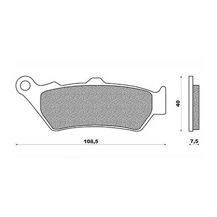 125010 PLAQUETTE DE FREIN AVANT NEWFREN POUR APRILIA 650 PEGASO 1995>2004, 1000 CAPONORD 2001>2008, BMW 650 F GS 1999>2012, 1600