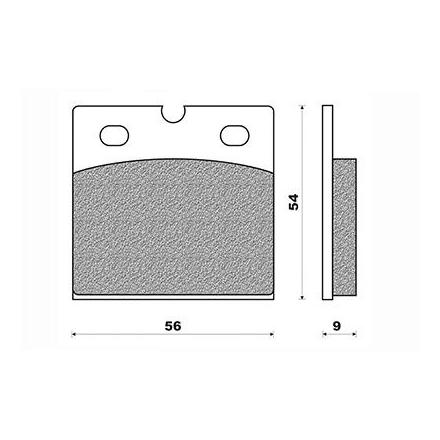 125020 PLAQUETTE DE FREIN NEWFREN POUR BMW K75 AR, K 100 LT AV+AR, K 100 RS AV, K 100 RT AV+AR, K 1100 LT AR, K 1100 RS AR, K 12