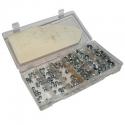 ECROU 6 PANS NYLSTOP-FREIN (ASSORTIMENT) (BOITE DE 146 PIECES) -SELECTION P2R-