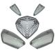 136174 CABOCHON FEU ARRIERE-CLIGNOTANTS AV-AR TRANSPARENT ADAPTABLE MBK 50 NITRO 2013>-YAMAHA 50 AEROX 2013> (KIT 5 PIECES) -RE