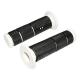 136178 REVETEMENT POIGNEE REPLAY PRO NOIR-BLANC 120mm, COLLERETTE DIAM 47mm, EMBOUT FERME (QUALITE PREMIUM MADE IN TAIWAN) (PAIR